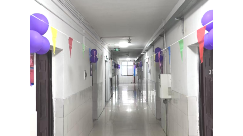 彩球缀梦启新程 温情筑巢迎学子——交通运输工程学院“两会一中心”志愿者精心装扮2025级新生寝室